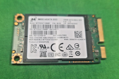 Micron MTFDDAT128MBF M600 mSATA 128GB SATA 6Gb/s Solid State Drive SSD