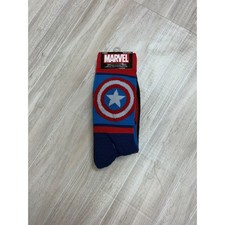 Calcetines Marvel Avengers Capitán América Superhéroe Crew 2 pares para hombre