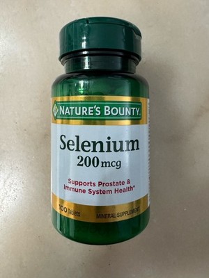 Nature'S Bounty Selenium 200Mcg 100 Tablets Prostate Immune Support Supplement