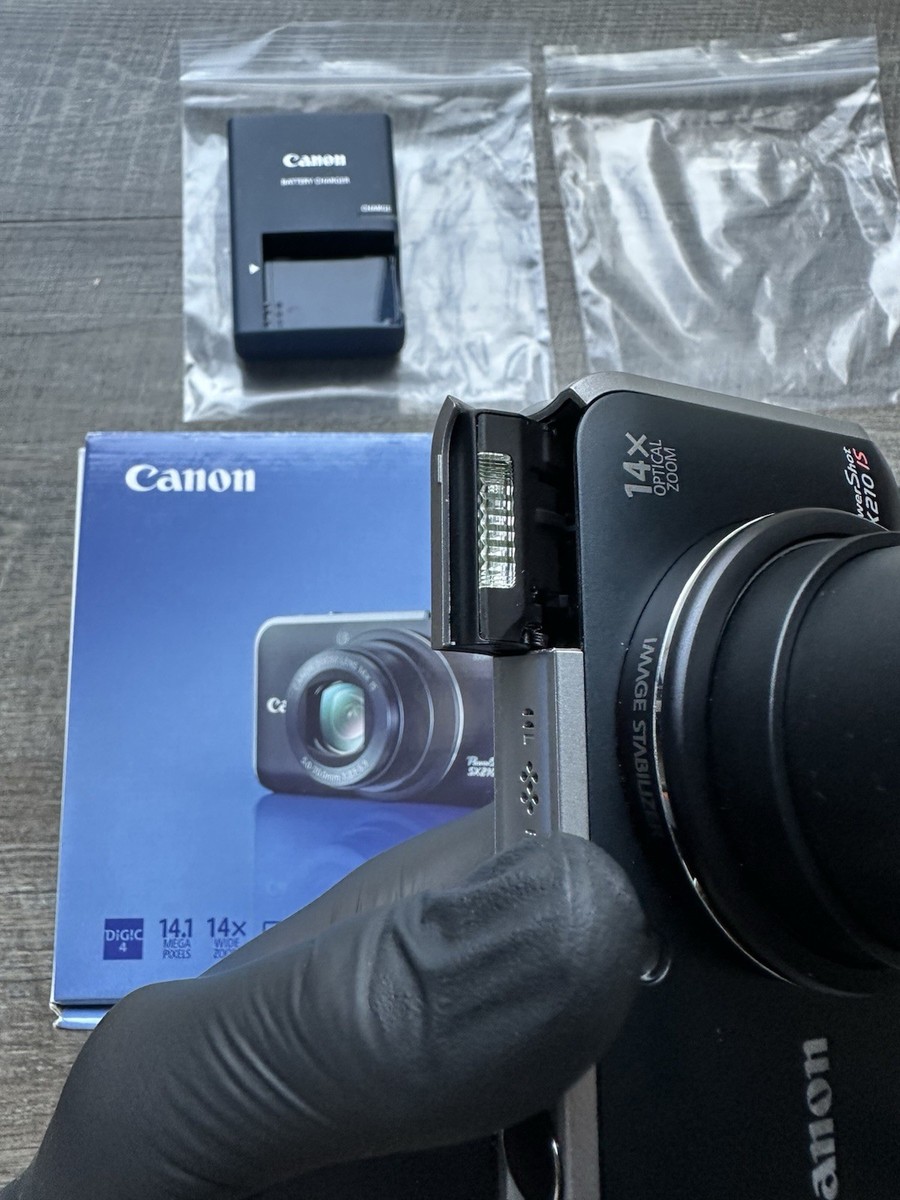Canon PowerShot SX210 IS 14.1MP Digital Camera - Black for