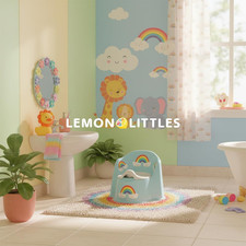 Potty Training Toilet for Toddlers with Easy-Clean Removable Bowl Built-In Guard