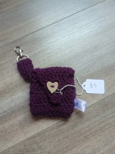 Homemade Crochet Pocket Wallet - Keychain