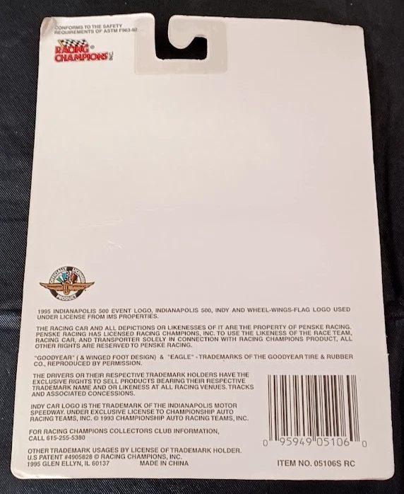 Coche conmemorativo AlOur Jr. - Racing Champions 1994 Indianapolis 500 - NUEVO Foto 2 de 2