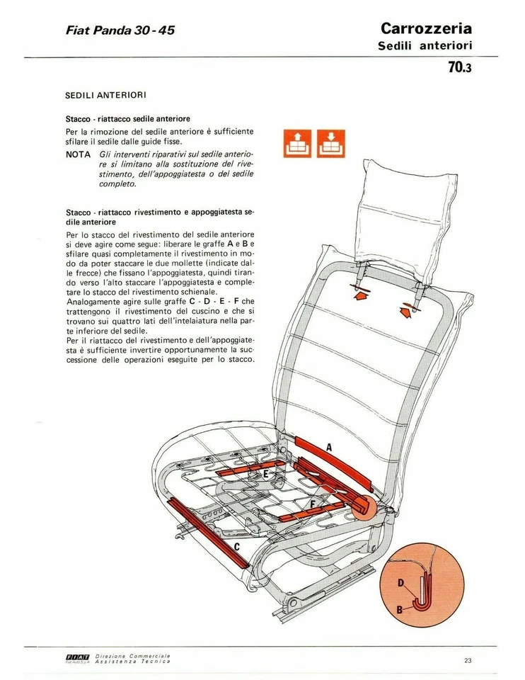 Fiat Panda 30 45 - Manuale per gli Interventi sulla Carrozzeria - Ed. XI 1980 - Immagine 4 di 4