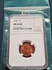 1932 P Wheat Cent / Penny! NGC MS64 RB! Brown label!  1c N160