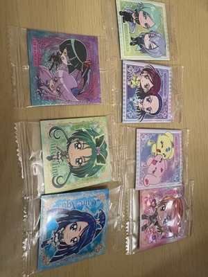 Precure Sticker Set 8x quadratisch verformte Figuren unbenutzt Sammlerstück