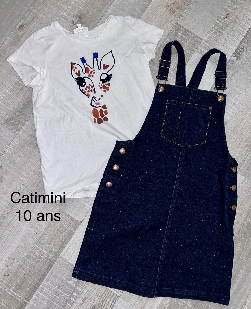 Robe Fille Catimini édition Limitée - Taille 10 Ans, Multicolore, 100% Coton - Occasion TB