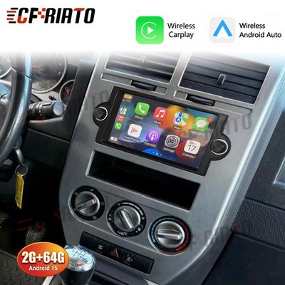 2+64G Autoradio Wireless CarPlay GPS Navi FM RDS BT  Für Jeep Compass 2006-2011