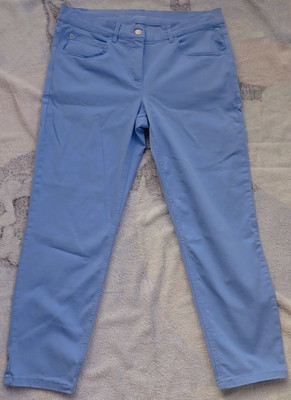 Gerry Weber  Best4me Sol ine High Light Hose blau Gr 40 Stretch