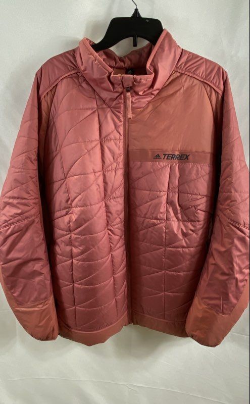 Adidas Terrex Women's Wonder Red Insulated Hiking Puffer Jacket Sz 3X NWT