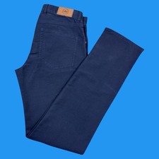 Peter Millar Mens Size 30x34 Coastline Classic Fit Stretch Blue 5 Pocket Pants