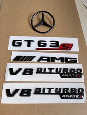 Mercedes Benz GT63S AMG Biturbo 4Matic+ Rear Star Badge X290 Y2019+ Gloss Black