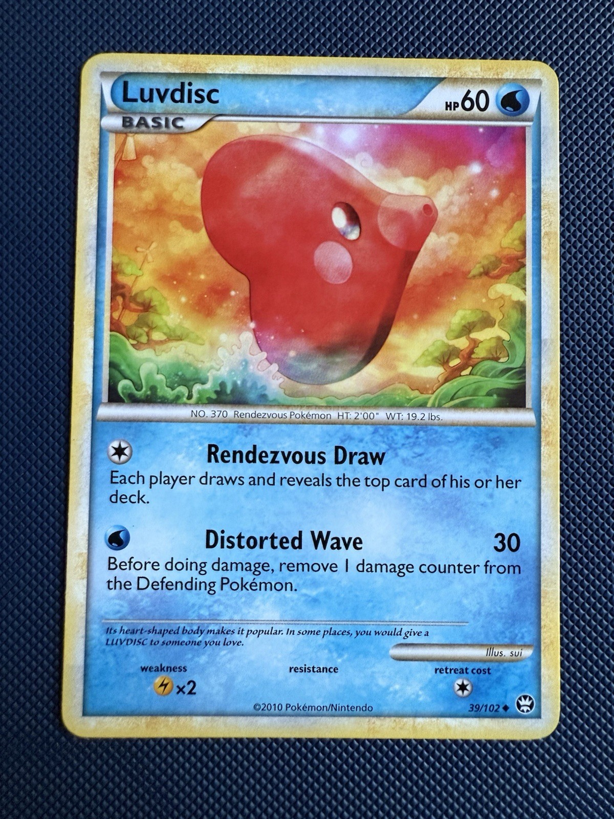 LUVDISC 39/102 HGSS TRIUMPHANT Pokemon Card LP/NM