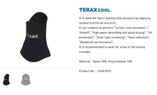 Sunline SUW-0915F Neck Gaiter UV Head Wear Black Free Size (8442)