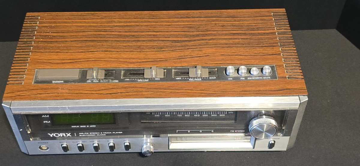 Vtg Yorx Model R5263 8 Track Player Alarm Clock Radio | eBay