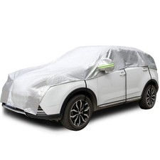 Half Car Cover All Weather Car Body Cover Sunshade Cover Snow Cover Waterproo...