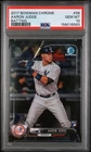 AARON JUDGE #56 2017 BOWMAN CHROME RC PSA 10