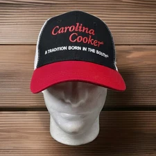 Carolina Cooker Trucker Hat Mens Snapback Adjustable Black Mesh  OSFM