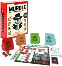 Murdle Board Game | Based on the Crime Puzzle Book | Murder Mystery Game for 2-4