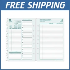 Classic Two-Page Per Day Planner 2026 - Jan to Dec