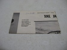 Instruction Sheet Only - Aurora XKE Jaguar Gran Turismo Model Kit 533-70