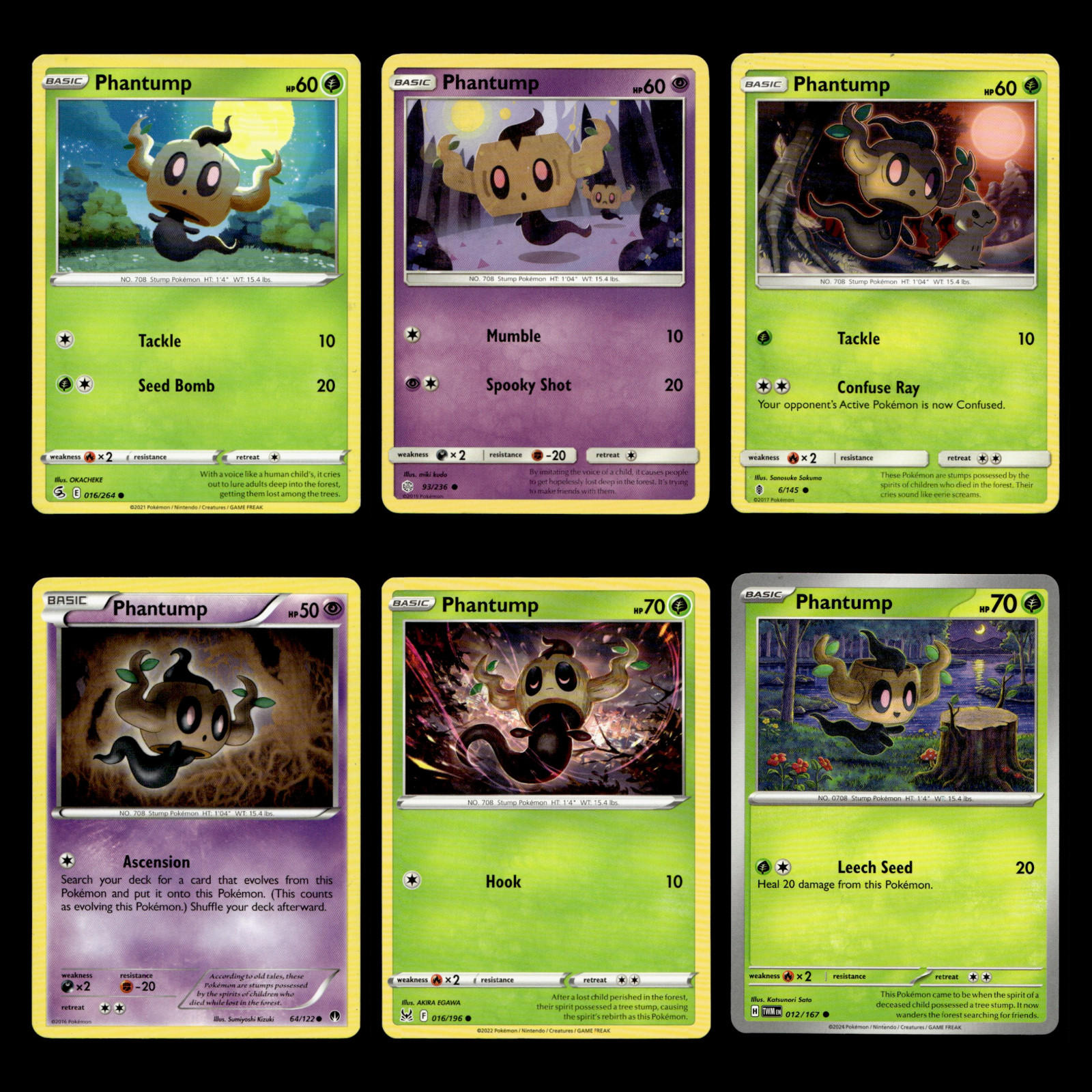 Phantump 16 Sword Shield Series Trick or Trade Pokemon Cards Collection