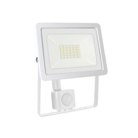 Spectrum Led Fluter Noctis Weiß IP44 20W 1700Lm Warmweiß 3000K Bewegungsmelder