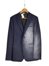 COMME des GARCONS HOMME DEUX Tailored Jacket L Wool NVY Stripe DG-J006