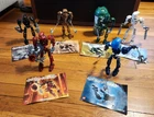 6 Lego Bionicle Metro Nui Toa Complete Sets 8601-8606 with instructions & 1 can