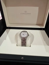 Concord Mariner Quartz White MOP Diamond Dial 30mm Ladies Watch 320298