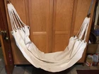 US Navy USN WW2 Military White Canvas Ship Barracks Sleeping Hammock Duffel Rope