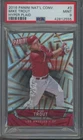 2016 Panini National Treasures Baseball Mike Trout #3 Hyper Plaid /99 PSA 9