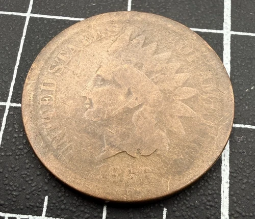 1866 Indian Head Cent — photo from another recent sale