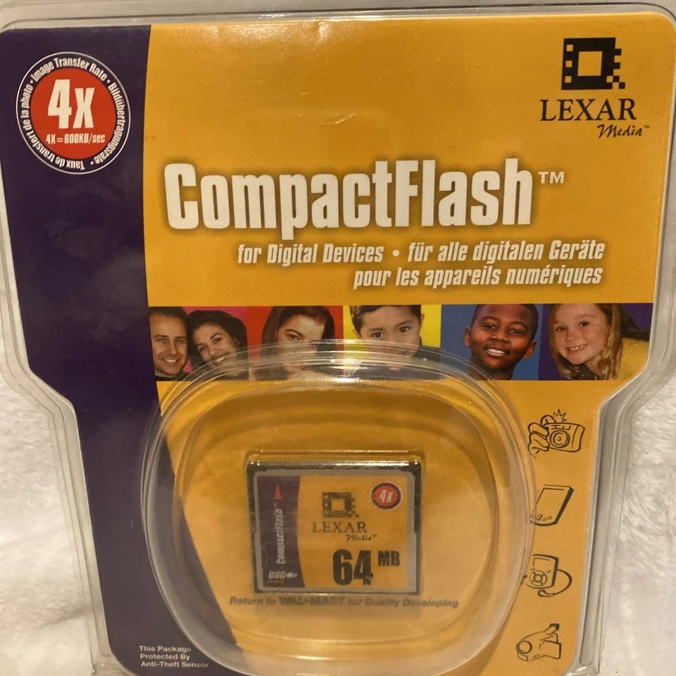 Lexar 64MB  - CompactFlash I Card - Image 2 of 4