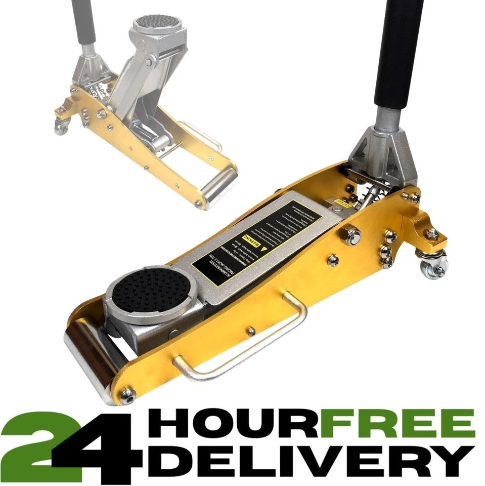 1.5 Ton Aluminium Trolley Jack Low Profile Lightweight Hydraulic Quick Lift