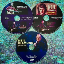 Neil Diamond Video Archives 1971-2021 3 DVD Set Live Performances & Documentary
