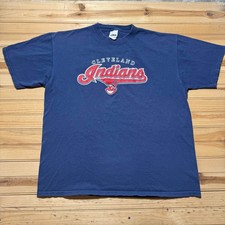 Vintage Y2K Cleveland Indians MLB Baseball Chief Wahoo Graphic T-Shirt USA - XL