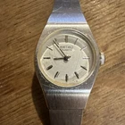 Vintage Seiko Watch Women 16mm Silver Tone 5420-9029 Stainless New Battery 6.5"