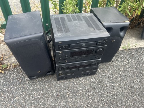 JVC CA-MX44 Mini Stereo HiFi CD/Tape/Radio/ Phono & Aux Inputs Vintage Retro