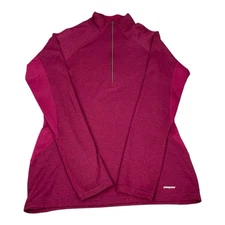 Patagonia Capilene 3 Midweight 1/4 Zip Baselayer Top Red, Women’s Size Small