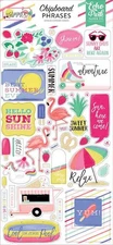 Best Summer Ever Chipboard 6"X13" Phrases