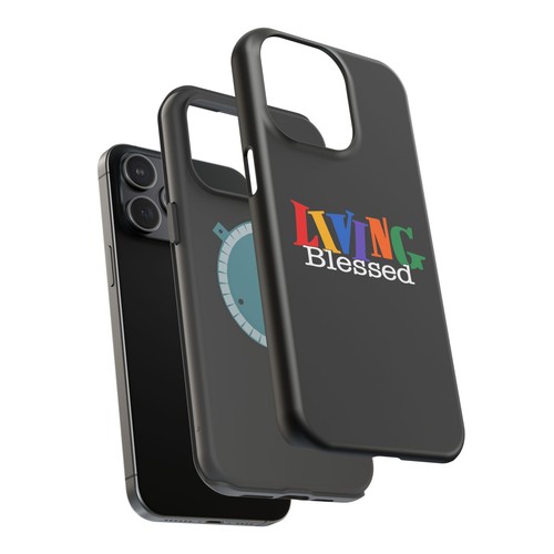 Magnetic Tough Cases - Colorful 'Living Blessed' Design, Phone Protection, Gift - 第 69/105 張圖片