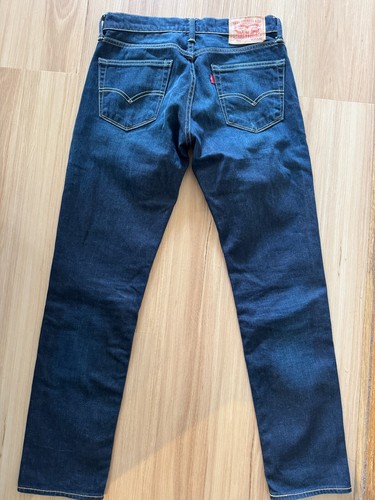 Levis Jeans Mens W31 L32 Dark Wash Slim Straight Denim 511 - Picture 4 of 6