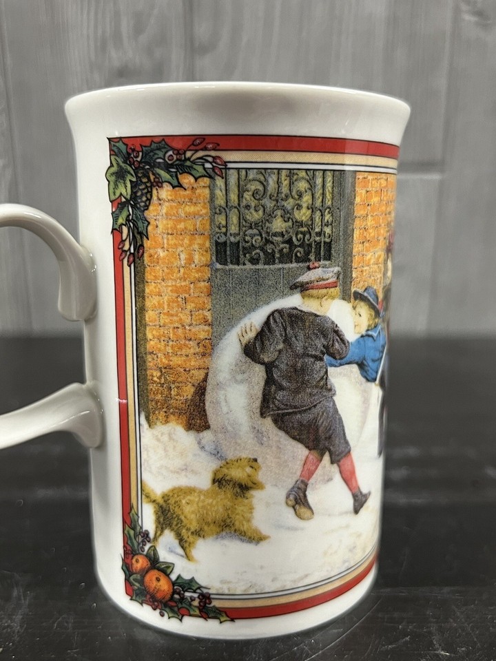 Vintage Dunoon Christmas Mug Cup Stoneware Santa Claus Made In Scotland