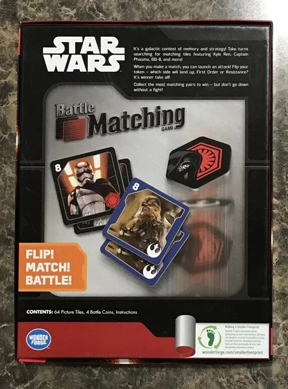 Disney Star Wars the Force Awakens Battle Matching Game Memory New - Image 2 of 4