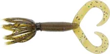 Gary Yamamoto Custom Baits 4" D/T H-GRUB NF/LG GRN PURP  10 Ea