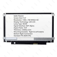 Dell P/N 025T0 DP/0025T0 LCD PANTALLA HD 1366x768 N Mate Probado Garantía