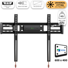 32-65"  Inch TV Wall Bracket Low Profile Fixed Mounting  Smart Locking Design