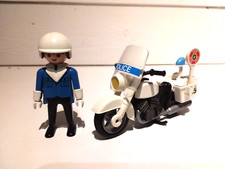 PLAYMOBIL MOTO POLICE HARLEY DAVIDSON US / MOTARD VINTAGE