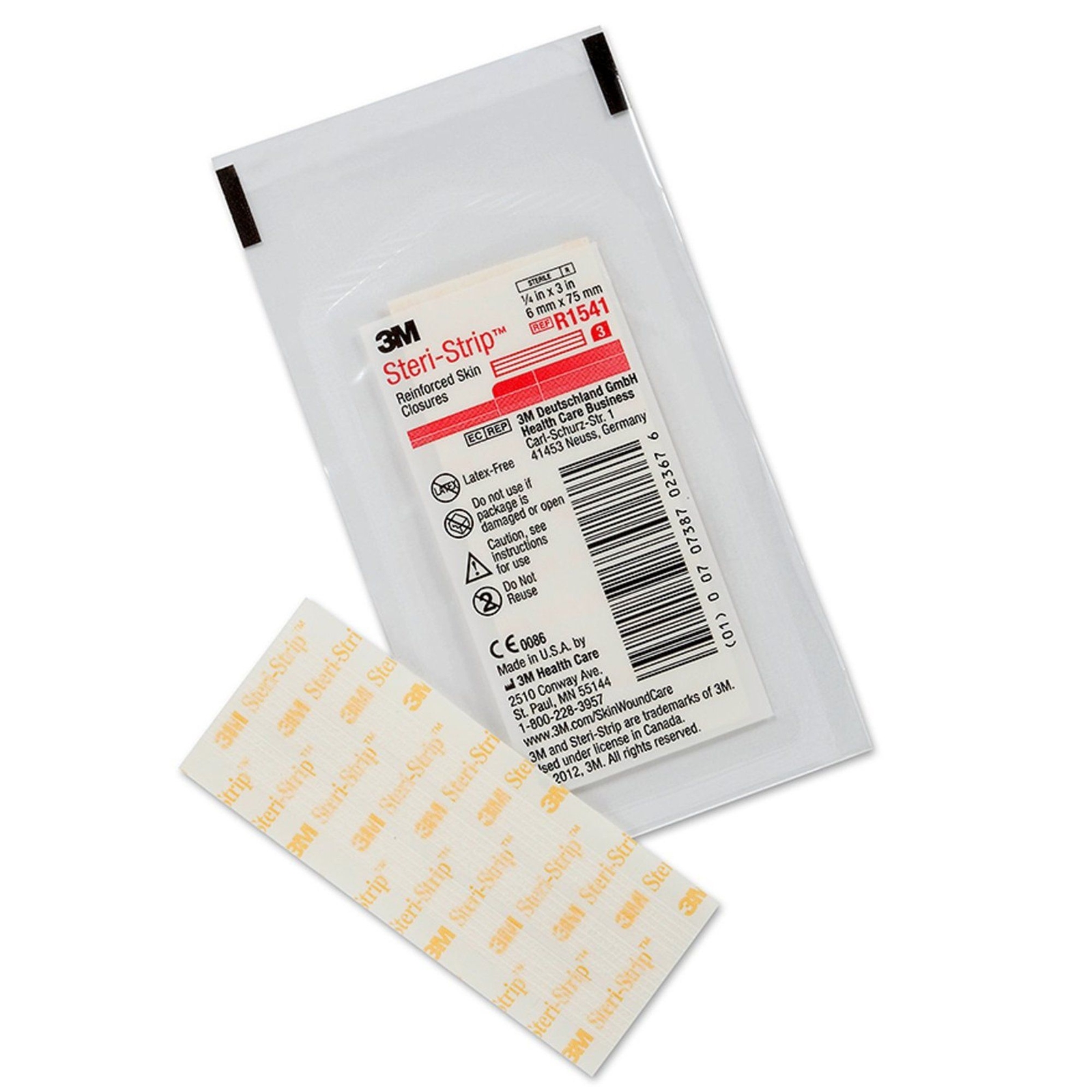 3M Steri-Strip Skin Closure Strips, Non-Woven, 1/4 inch X 3 Inch ...